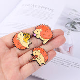 Pines de dibujos animados de erizos lindos